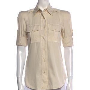 Tom Ford shirt sleeve button-up shirt khaki Size XS/US 2